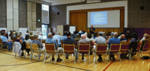 Mark Squillace addresses the crowd at the WCC Coal Forum.